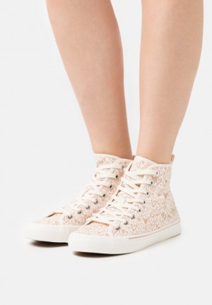 Dámské Tenisky Anna Field Love High Top Trainers Světle Růžové | WDXI-57320