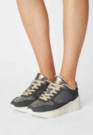 Dámské Tenisky Anna Field Pohodlí Læder Trainers Blankyt | TPGU-74328