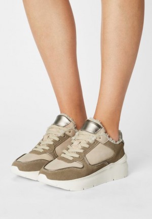Dámské Tenisky Anna Field Pohodlí Læder Trainers Růžové | SJMT-79824