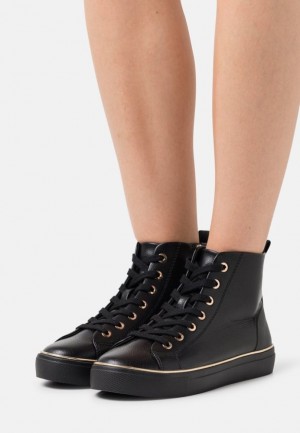 Dámské Tenisky Anna Field Pohodlí Trainers Černé | BVDY-37698