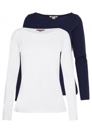 Dámské Tričko Anna Field 2 Pack Long Sleeved Top Tmavě Šedé | MNCZ-81473