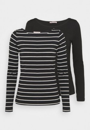 Dámské Tričko Anna Field 2 Pack Long Sleeved Top Černé | VWYA-80142