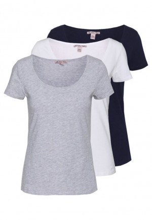 Dámské Tričko Anna Field 3 Pack Basic T Shirt Bílé | LQST-45623