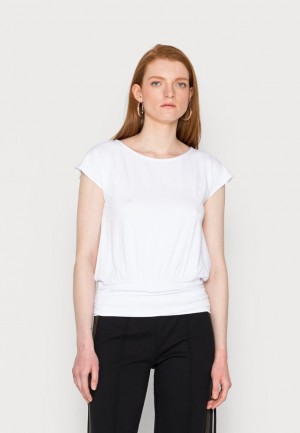 Dámské Tričko Anna Field Basic T Shirt Bílé | NGQX-86293