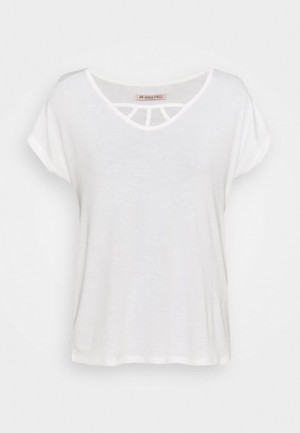 Dámské Tričko Anna Field Basic T Shirt Bílé | IHVJ-38624