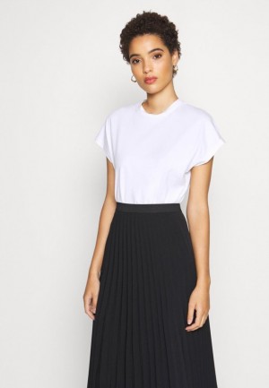 Dámské Tričko Anna Field Basic T Shirt Bílé | VRPI-21304