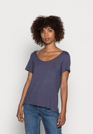 Dámské Tričko Anna Field Basic T Shirt Blankyt | XRVG-63827