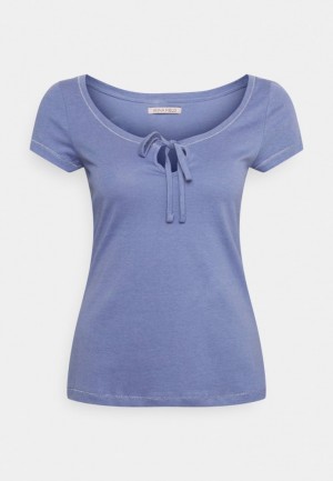 Dámské Tričko Anna Field Basic T Shirt Blankyt | BVZN-43520