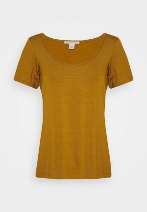 Dámské Tričko Anna Field Basic T Shirt Hnědé | JWSA-62178