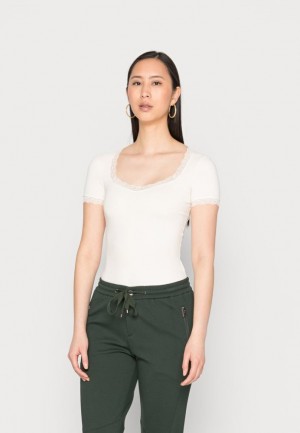 Dámské Tričko Anna Field Basic T Shirt Hnědé | SKRX-93417
