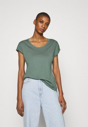 Dámské Tričko Anna Field Basic T Shirt Hnědožlutý | EYDR-51089