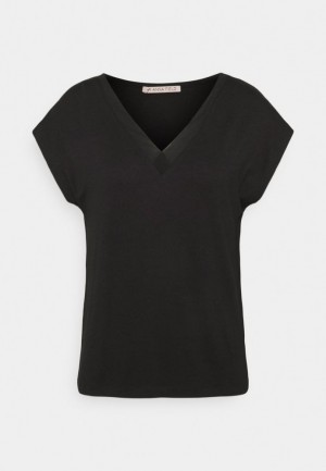 Dámské Tričko Anna Field Basic T Shirt Černé | OTHR-10429
