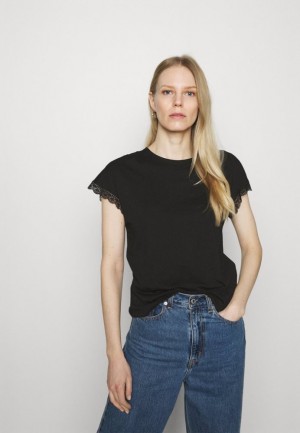 Dámské Tričko Anna Field Basic T Shirt Černé | GLHN-82316