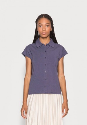Dámské Tričko Anna Field Blouse Basic T Shirt Blankyt | YJZL-86524
