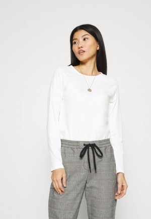 Dámské Tričko Anna Field Long Sleeved Top Bílé | JZPT-05348