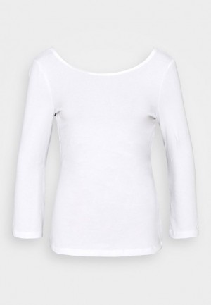 Dámské Tričko Anna Field Long Sleeved Top Bílé | EDBT-07841