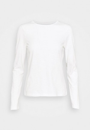 Dámské Tričko Anna Field Long Sleeved Top Bílé | ABDF-94203