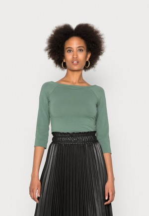 Dámské Tričko Anna Field Long Sleeved Top Světle Zelene | SWAT-12697