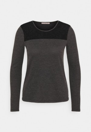 Dámské Tričko Anna Field Long Sleeved Top Tmavě Šedé | LXZG-71629