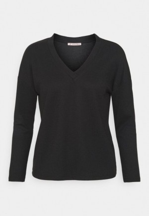 Dámské Tričko Anna Field Long Sleeved Top Černé | YHNT-10234