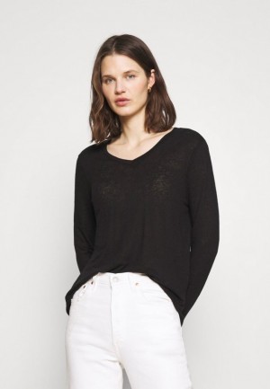 Dámské Tričko Anna Field Long Sleeved Top Černé | GOCT-91706