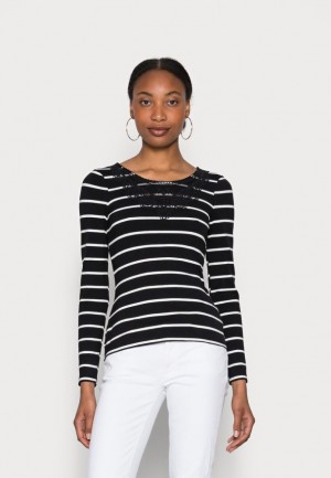 Dámské Tričko Anna Field Long Sleeved Top Černé | BKWP-42765