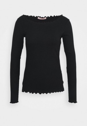 Dámské Tričko Anna Field Long Sleeved Top Černé | VBXR-74132