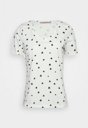 Dámské Tričko Anna Field Print T Shirt Bílé | YSLD-91265