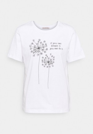 Dámské Tričko Anna Field Print T Shirt Bílé | XTDY-03162