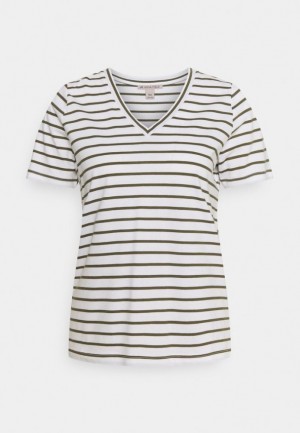 Dámské Tričko Anna Field Print T Shirt Bílé | BJAW-41708