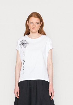 Dámské Tričko Anna Field Print T Shirt Bílé | SIDZ-98741
