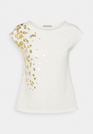 Dámské Tričko Anna Field Print T Shirt Bílé | QZRF-41389