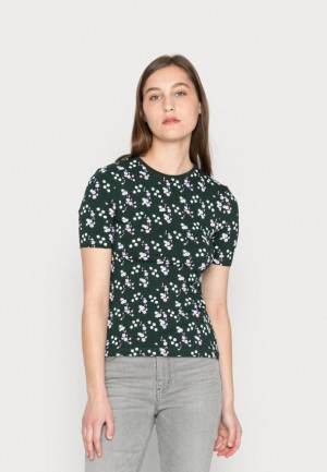 Dámské Tričko Anna Field Print T Shirt Zelene | HVZC-47812