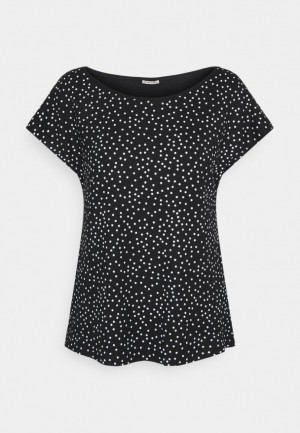 Dámské Tričko Anna Field Print T Shirt Černé | JBLS-75360