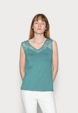 Dámské Tričko Anna Field Tank Top Světle Blankyt | UPJD-94236