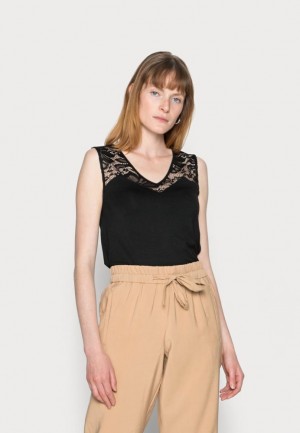 Dámské Tričko Anna Field Tank Top Černé | SURC-92680