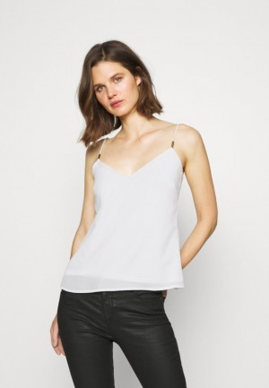 Dámské Tričko Anna Field Top Bílé | NAJE-71692