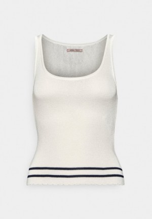 Dámské Tričko Anna Field Top Bílé | NKQV-17642