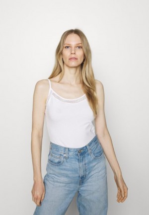 Dámské Tričko Anna Field Top Bílé | OCXT-96083
