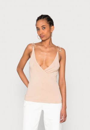 Dámské Tričko Anna Field Top Hnědé | HBWZ-51602