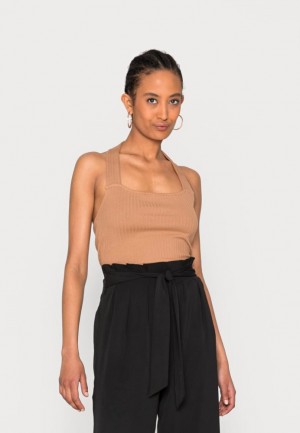Dámské Tričko Anna Field Top Hnědé | VSCW-97268