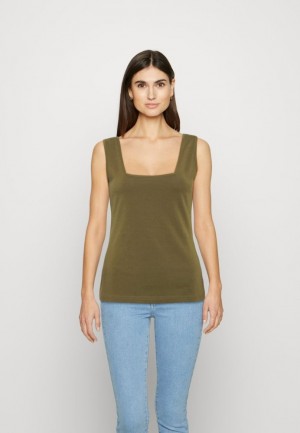 Dámské Tričko Anna Field Top Hnědožlutý | ZCQT-68912