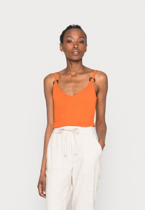 Dámské Tričko Anna Field Top Oranžové | EZCX-38650