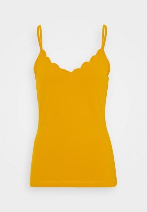 Dámské Tričko Anna Field Top Tmavě Žluté | GJRH-34098
