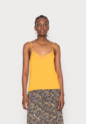 Dámské Tričko Anna Field Top Tmavě Žluté | ODQC-29604