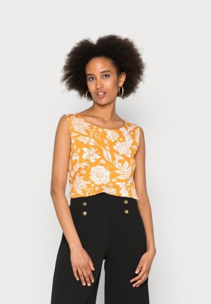 Dámské Tričko Anna Field Top Tmavě Žluté | PRLT-93457