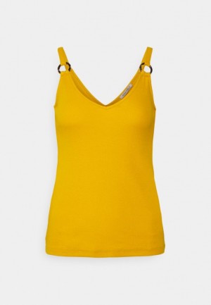 Dámské Tričko Anna Field Top Tmavě Žluté | RPCT-56120