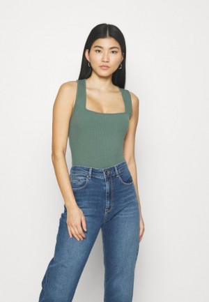 Dámské Tričko Anna Field Top Zelene | VKSF-35648