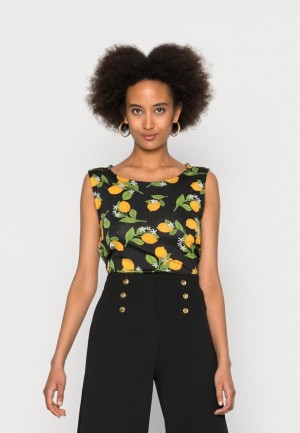 Dámské Tričko Anna Field Top Černé | CAMF-08267