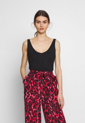 Dámské Tričko Anna Field Top Černé | CPVH-08749